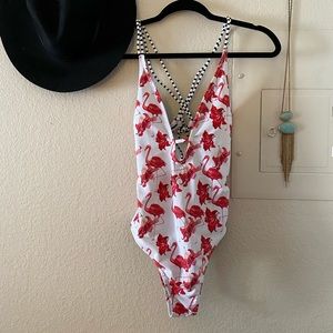 Flamingo One Piece Swim